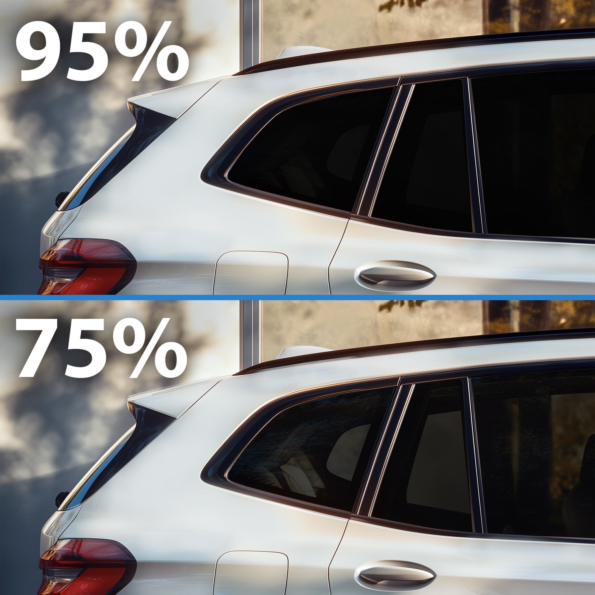 Autoscheiben Tönungsset für VW Golf 7 VII 2012-2021 (3-Türer Kompakt): Fenstertönung Verdunkelung Sonnenschutz