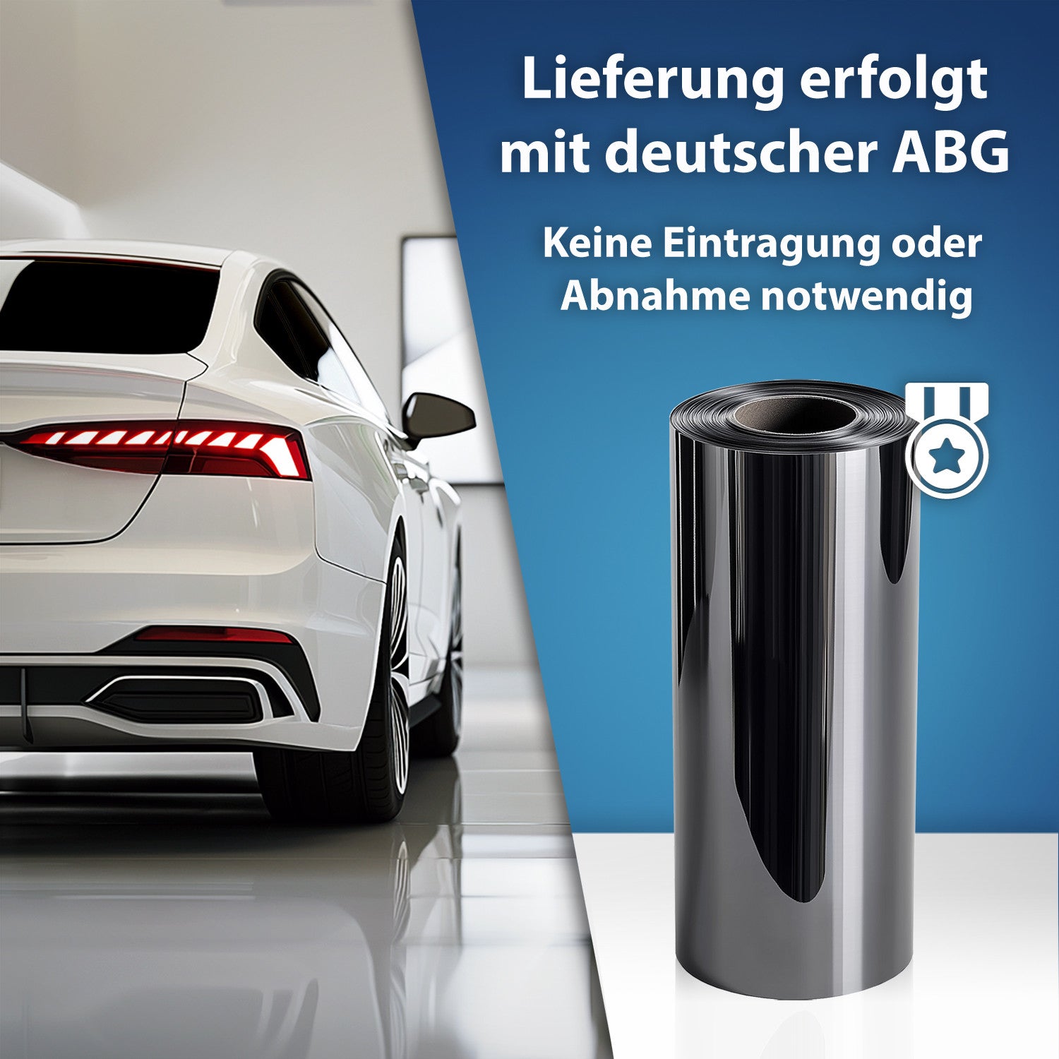 Autoscheiben Tönungsset für VW Golf 7 VII 2012-2021 (3-Türer Kompakt): Fenstertönung Verdunkelung Sonnenschutz