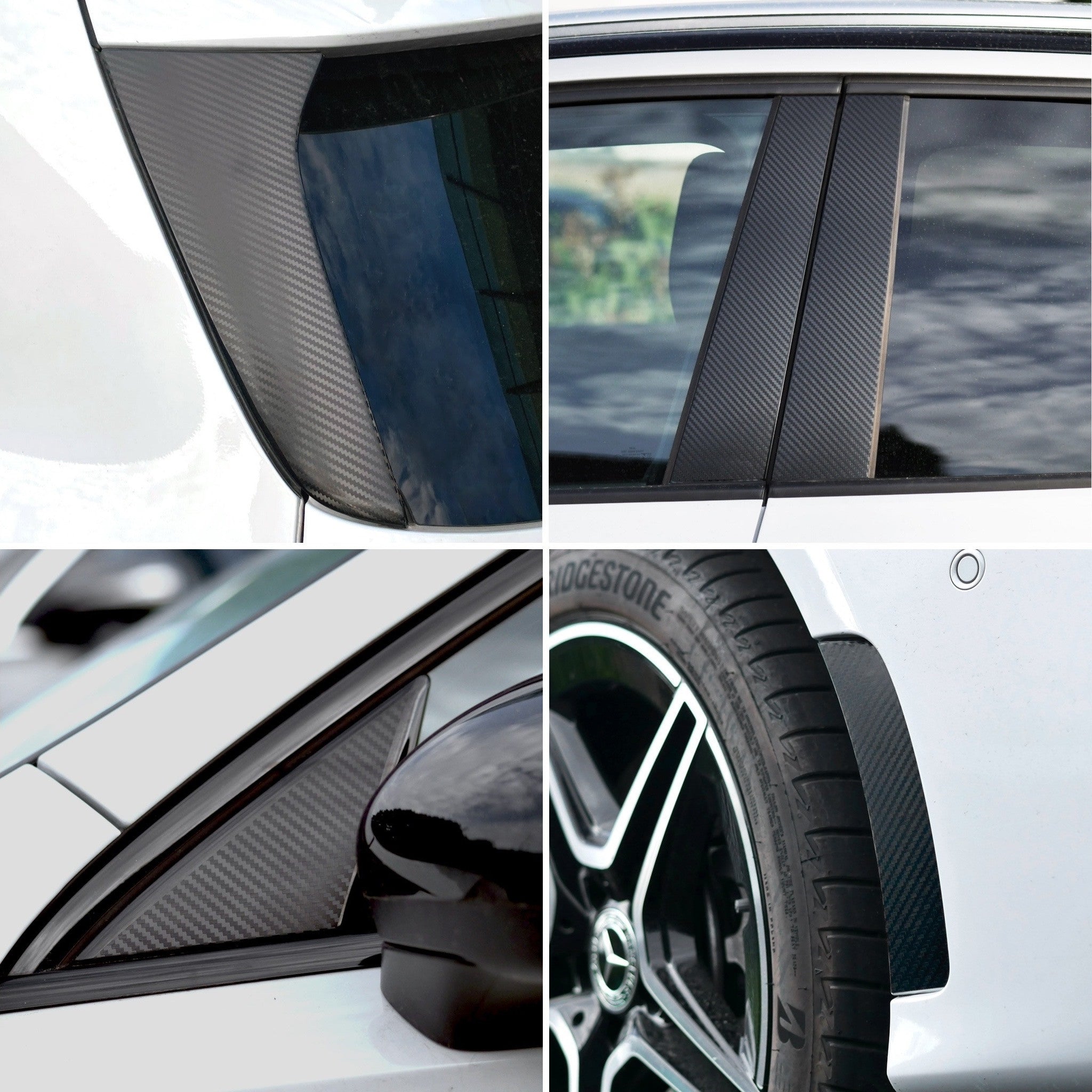 Zierleistendekor passend für BMW 7er & M7 F01 2008-2015 (5-Türer Limousine) Blende B-Säule Tür