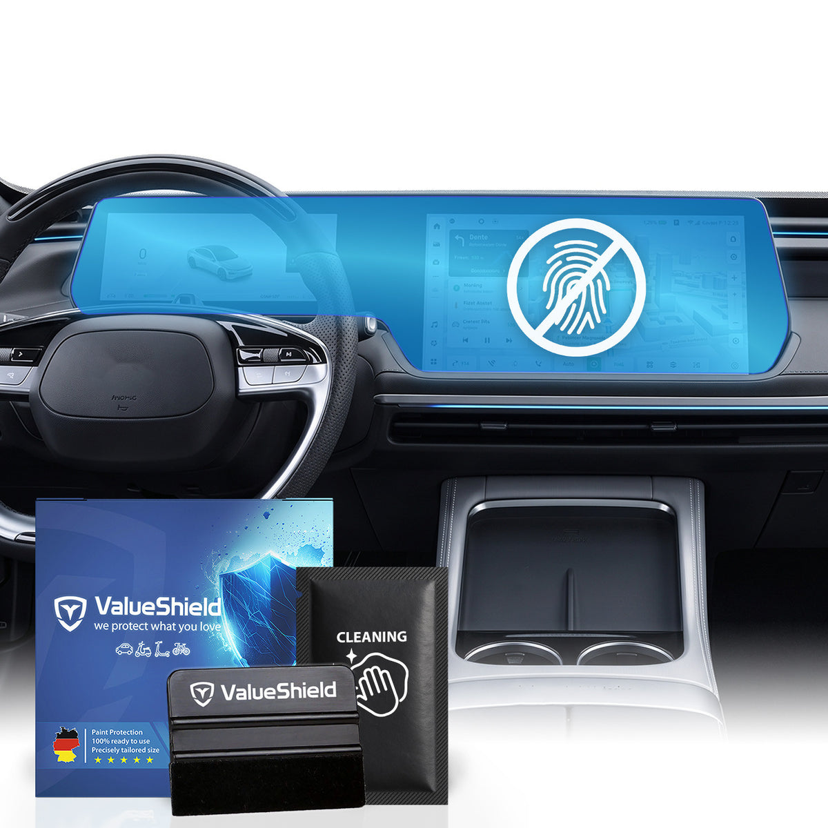 Anti-Fingerprint Displayschutzfolie passend für Xpeng P7 2024-2026 Limousine
