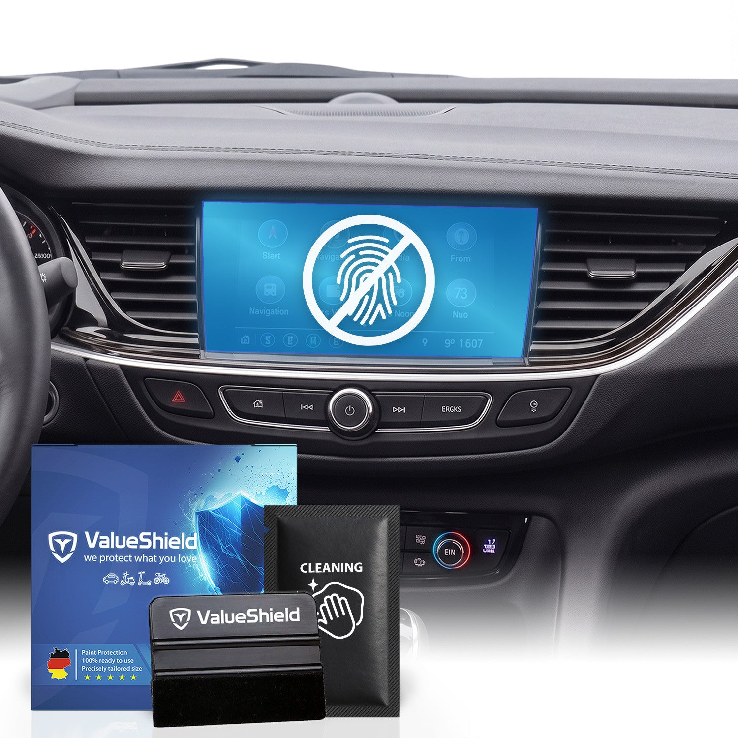 Anti-Fingerprint Displayschutzfolie passend für Opel Insignia B Grand Sport 2017-2022 (5-Türer Limousine)