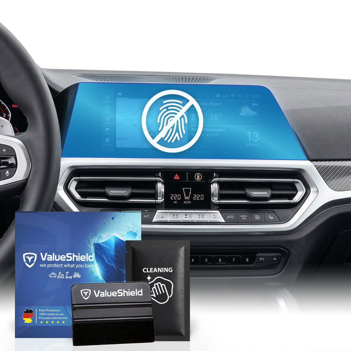 Anti-Fingerprint Displayschutzfolie passend für BMW 2er & M2 G42 2021-2028 (3-Türer Coupe)