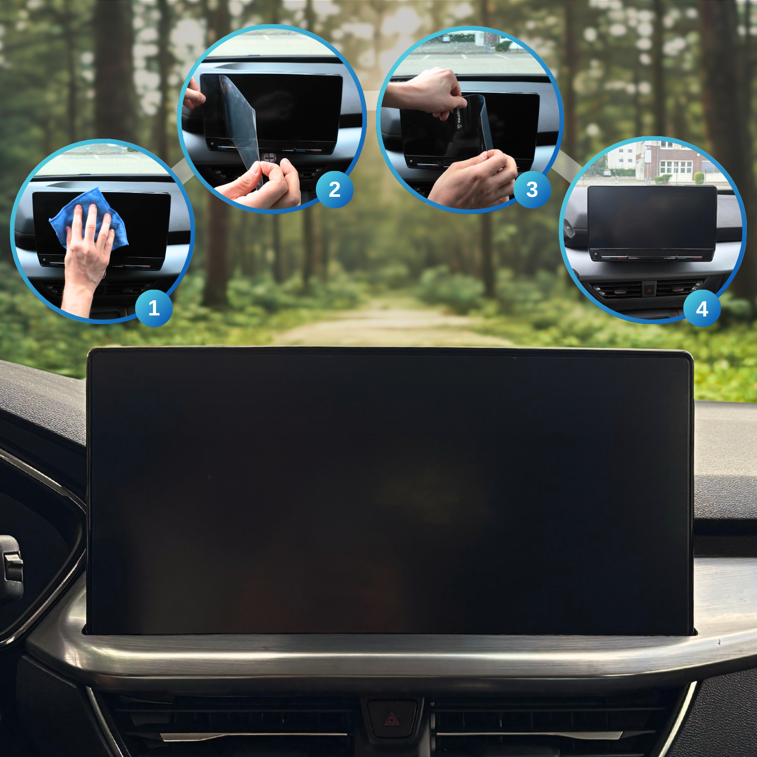 Anti-Fingerprint Displayschutzfolie passend für Land Rover Range Rover Sport L494 2013-2022
