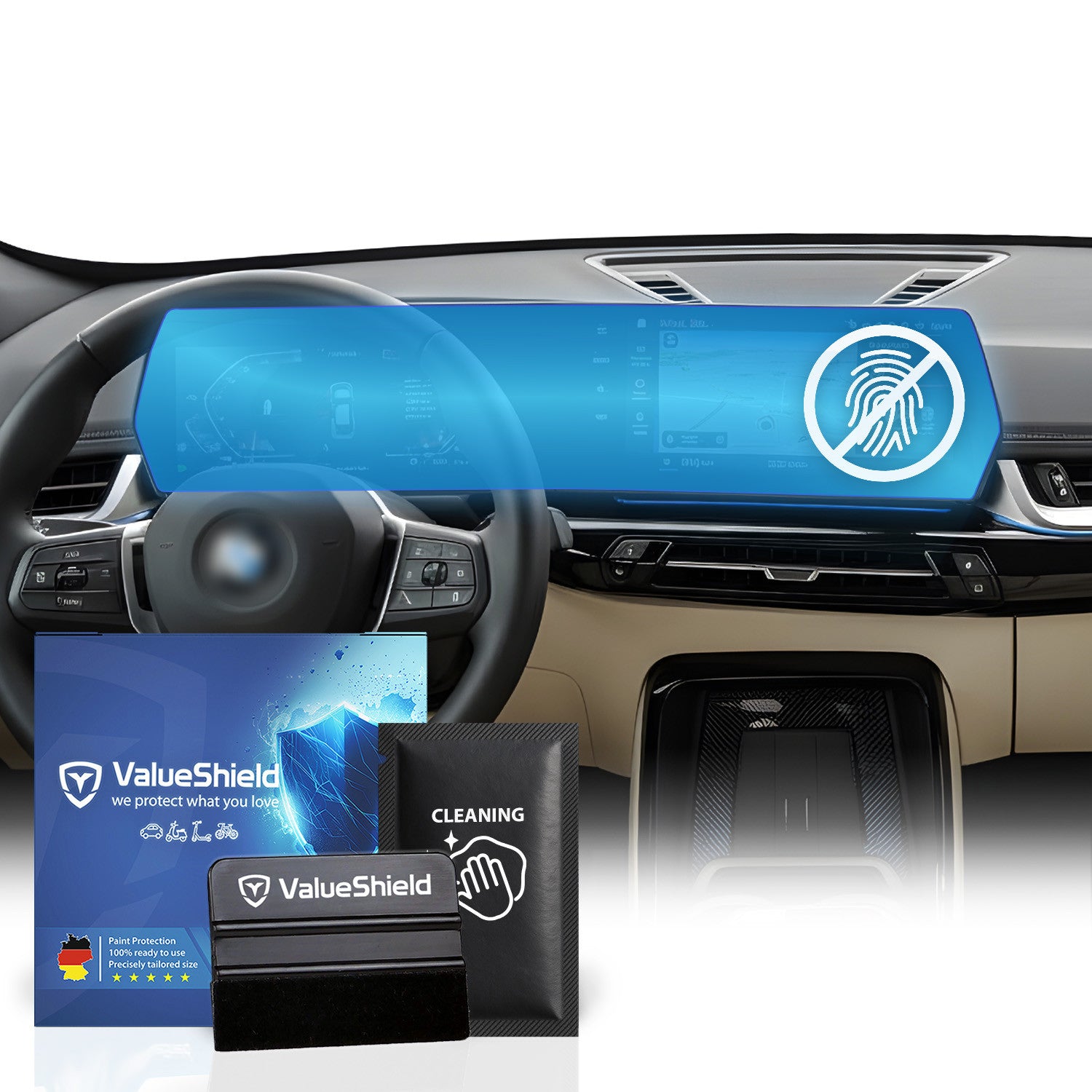 Anti-Fingerprint Displayschutzfolie passend für BMW 2er F74 2025-2031 (5-Türer Grand Coupé)