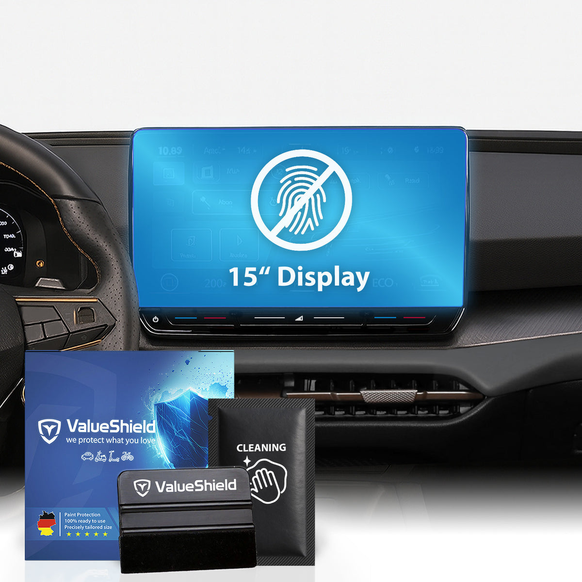 Anti-Fingerprint Displayschutzfolie passend für CUPRA Terramar 2024-2030 (5-Türer SUV)