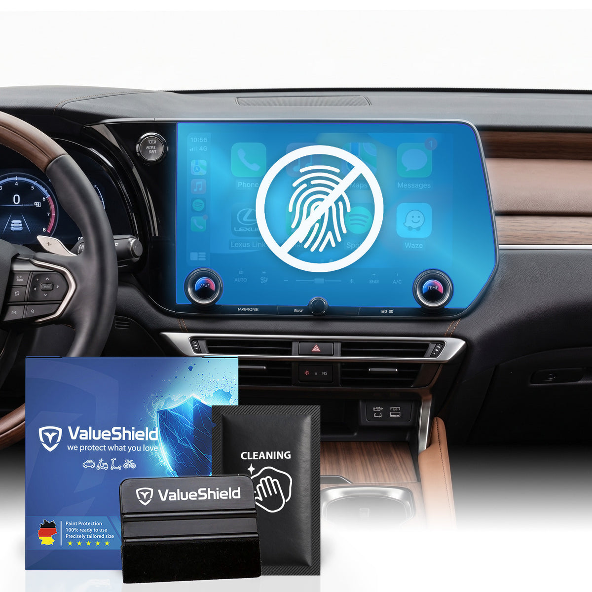 Anti-Fingerprint Displayschutzfolie passend für Lexus RX AL30 2022-2029 (5-Türer Kombi)