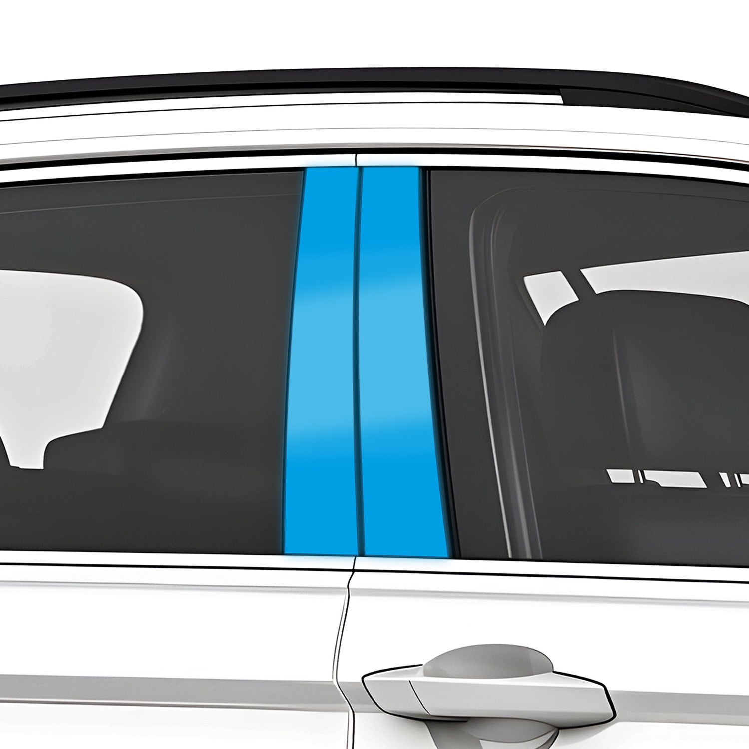 Zierleistendekor passend für BMW 5er & M5 F10 2010-2016 (5-Türer Limousine) Blende B-Säule Tür
