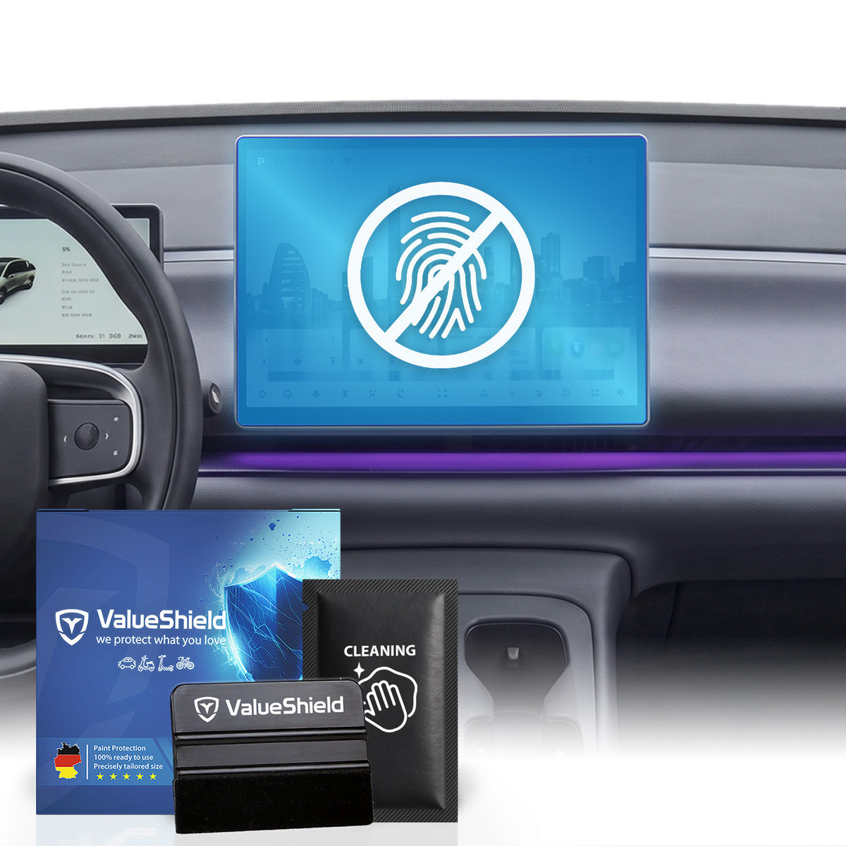 Anti-Fingerprint Displayschutzfolie passend für Leapmotor B05 2026-2032 Kompakt