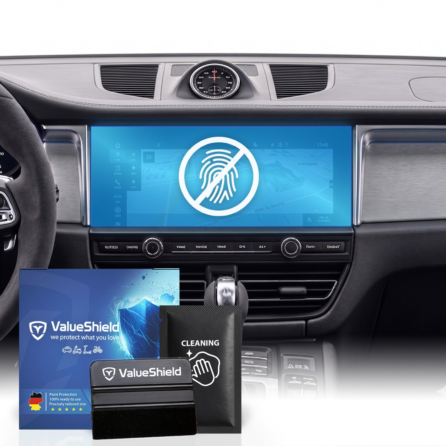 Anti-Fingerprint Displayschutzfolie passend für Kia PV5 Passenger & Cargo 2023-2028