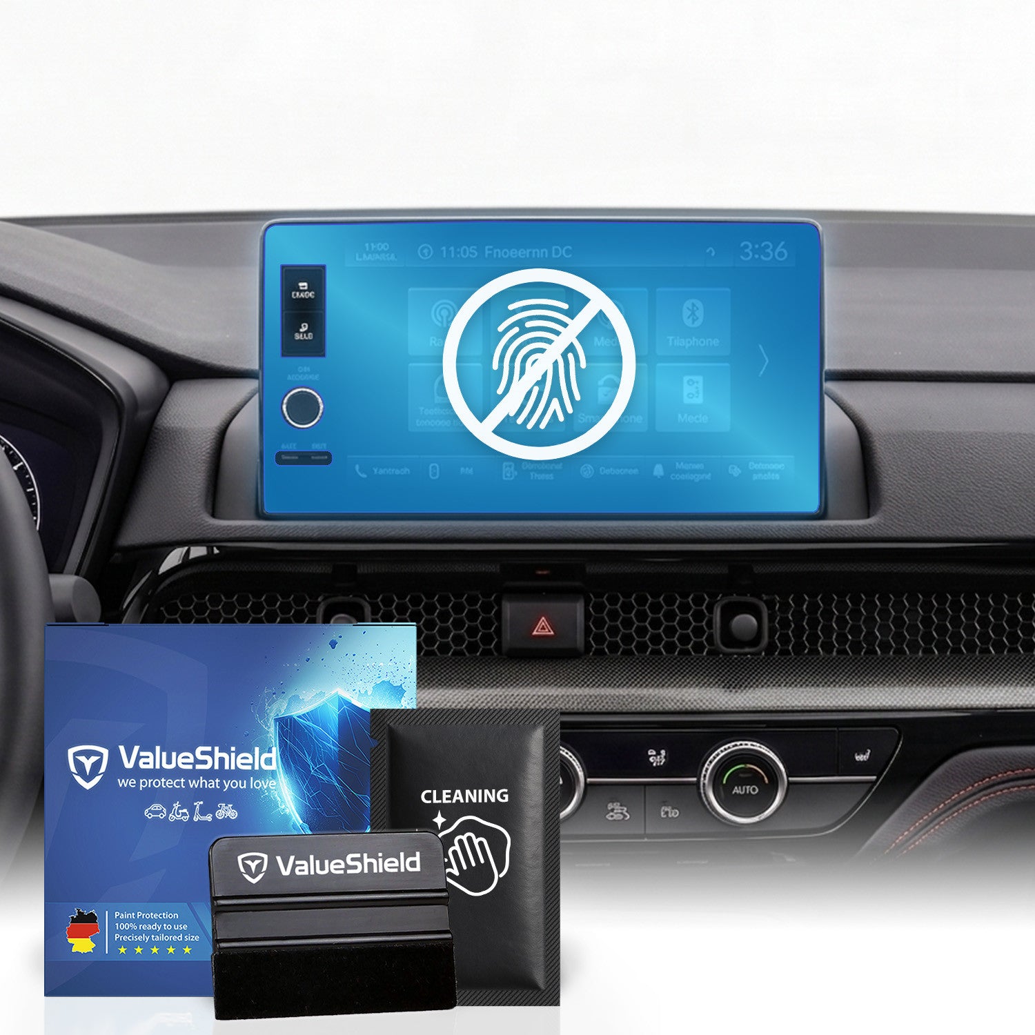 Anti-Fingerprint Displayschutzfolie passend für Honda CR-V e 2023-2028 (5-Türer SUV)