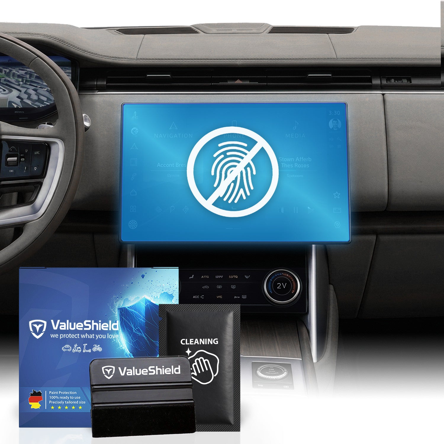 Anti-Fingerprint Displayschutzfolie passend für Land Rover Range Rover Sport L461 2022-2028