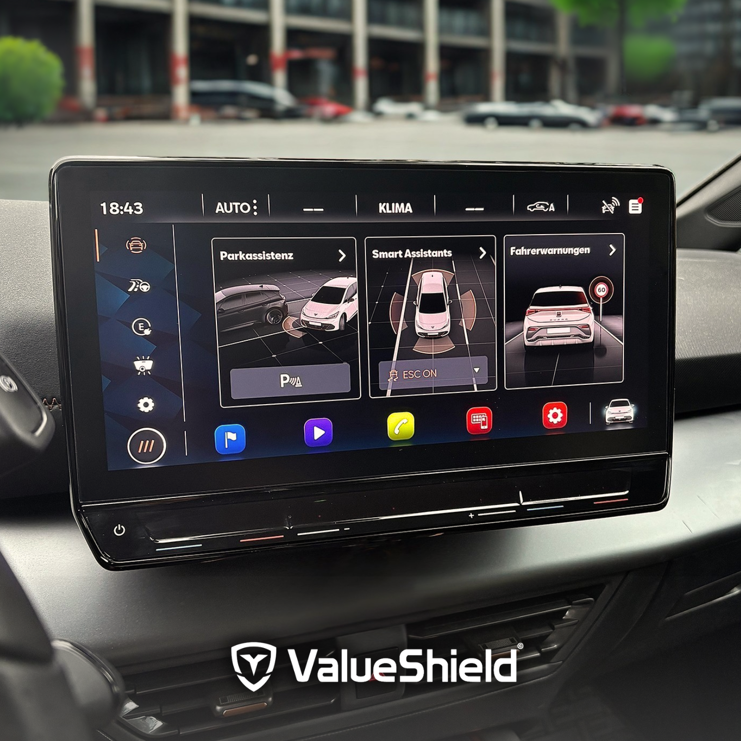 Anti-Fingerprint Displayschutzfolie passend für BYD Seal U 2023-2030 (5-Türer SUV)