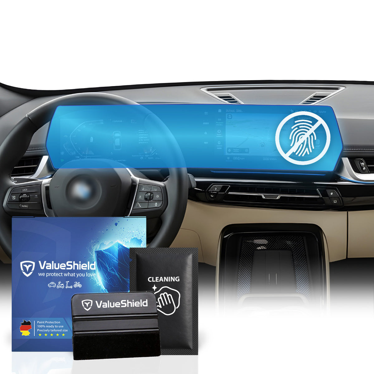 Anti-Fingerprint Displayschutzfolie passend für BMW 1er F70 2024-2031 (5-Türer Kompakt)