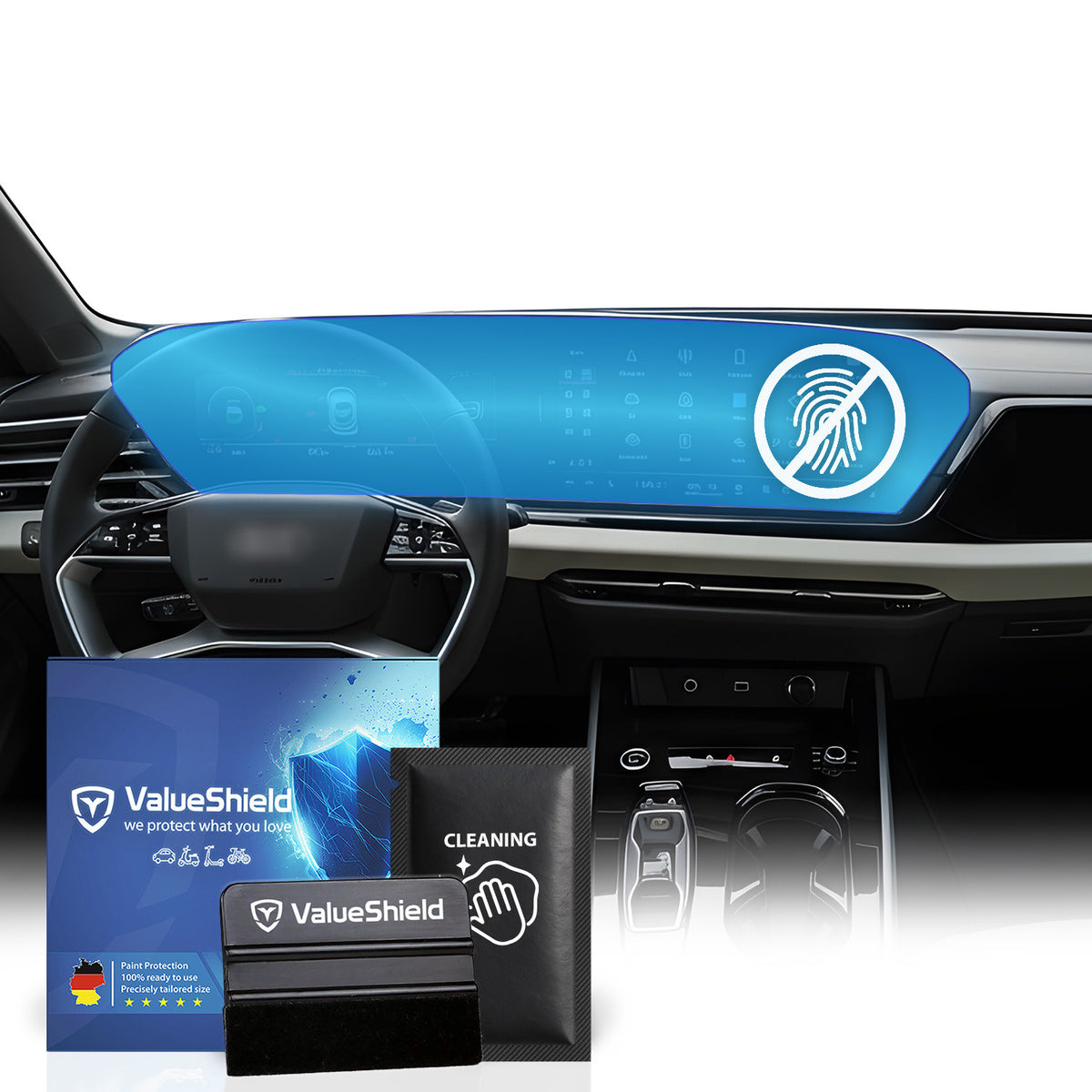 Anti-Fingerprint Displayschutzfolie passend für Audi A5 B10 2024-2031 (5-Türer Limousine)