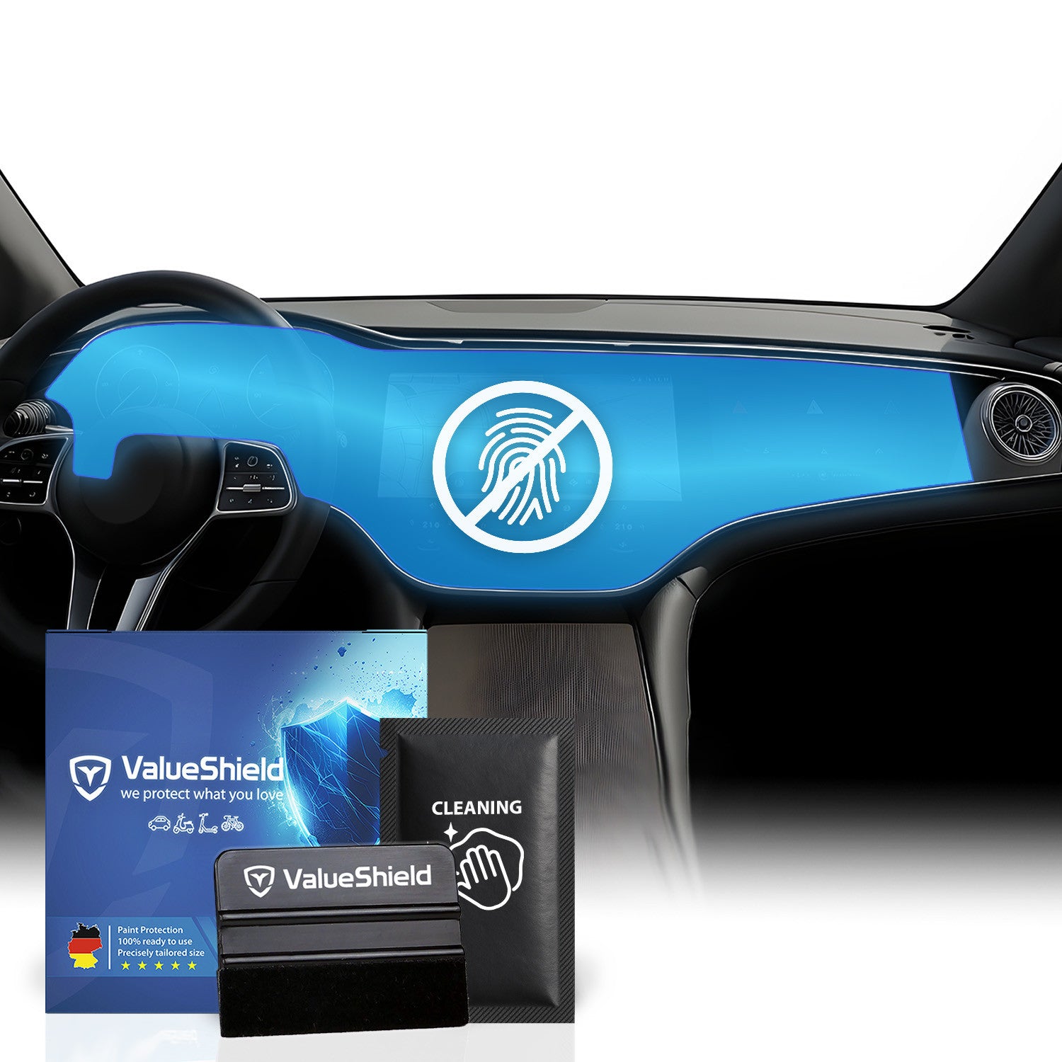 Anti-Fingerprint Displayschutzfolie passend für Mercedes EQE X294 2022-2028 (5-Türer SUV)