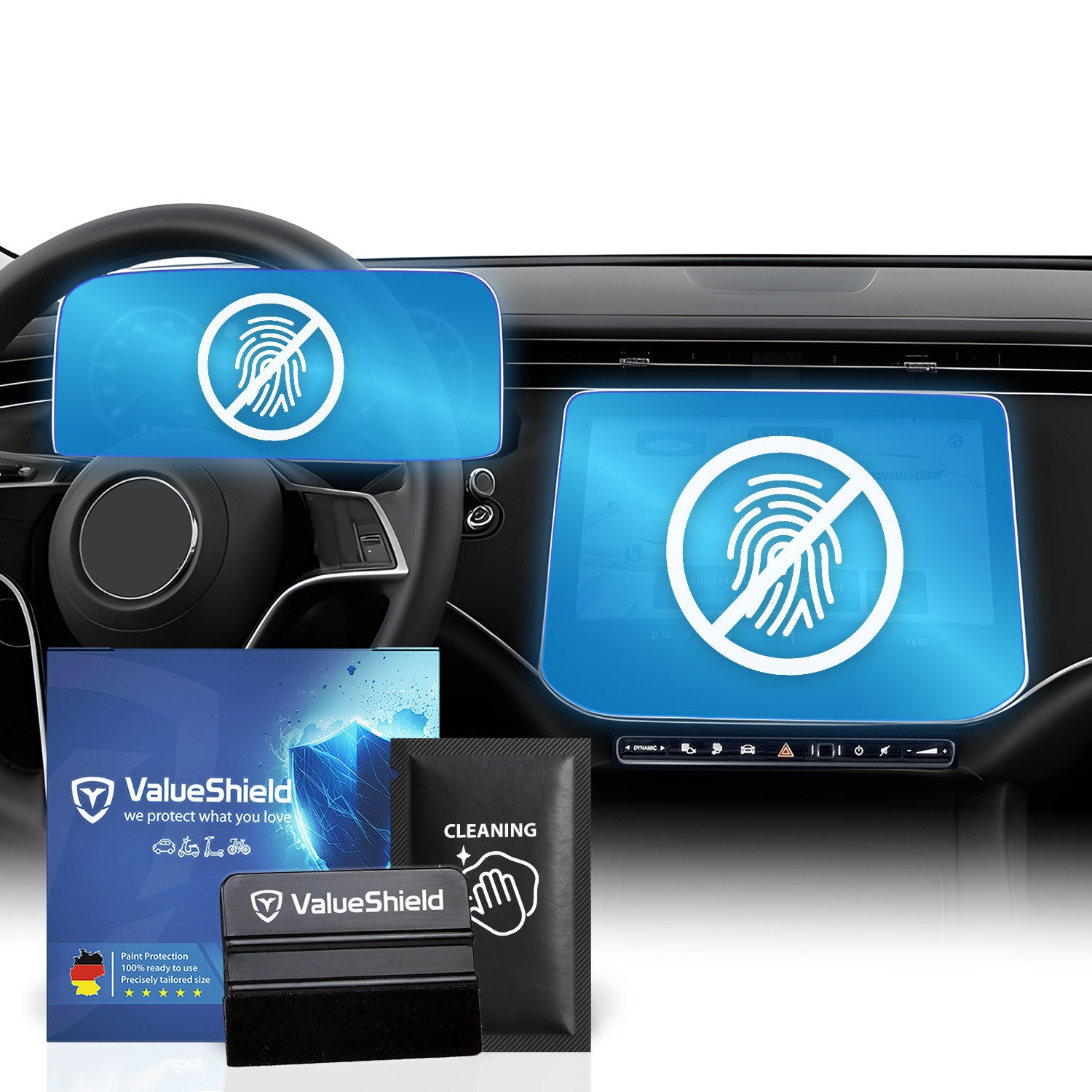 Anti-Fingerprint Displayschutzfolie passend für Mercedes E-Klasse S214/X214 T-Modell 2023-2030 (5-Türer Kombi)