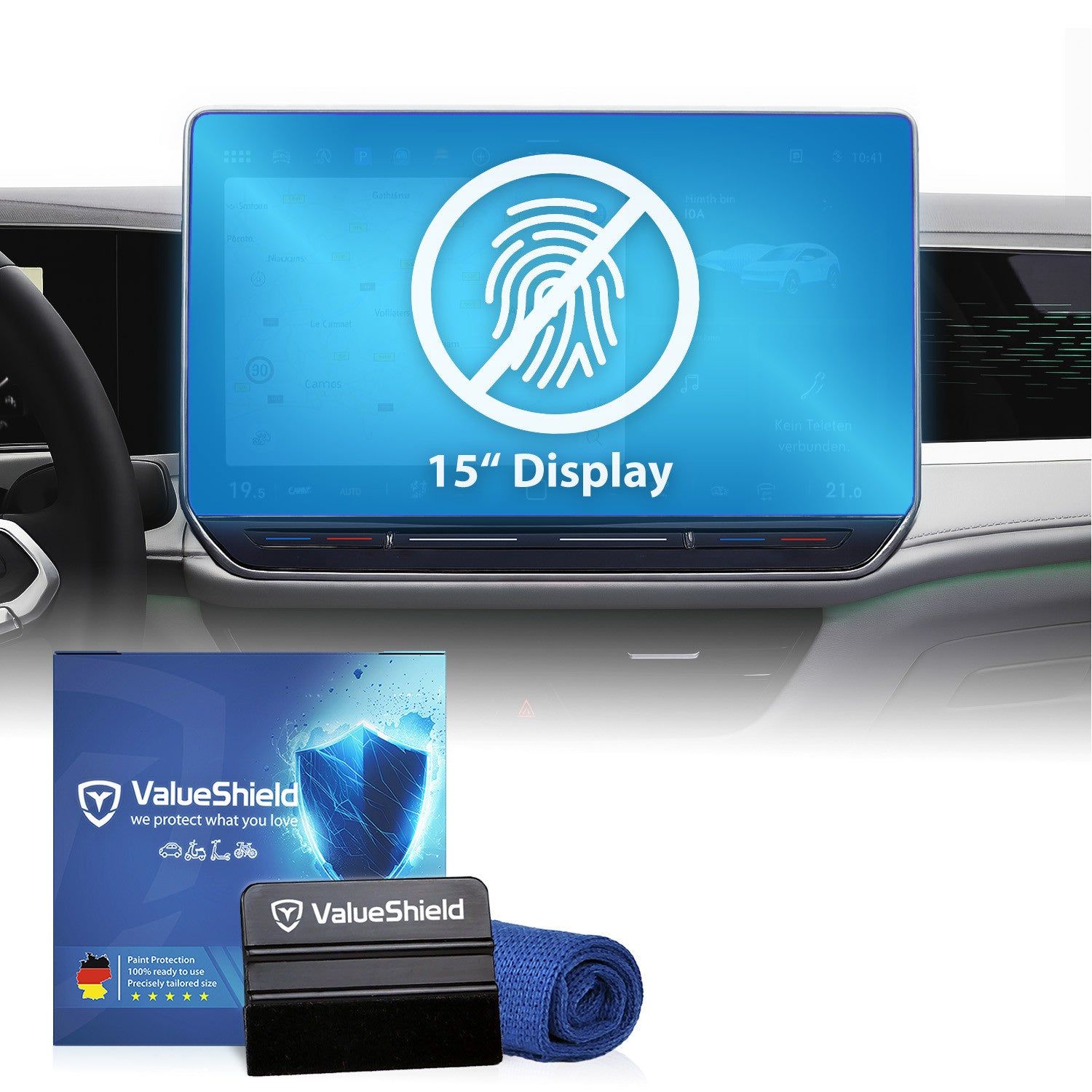 Anti-Fingerprint Displayschutzfolie passend für VW ID.7 2024-2028 (5-Türer Kombi)