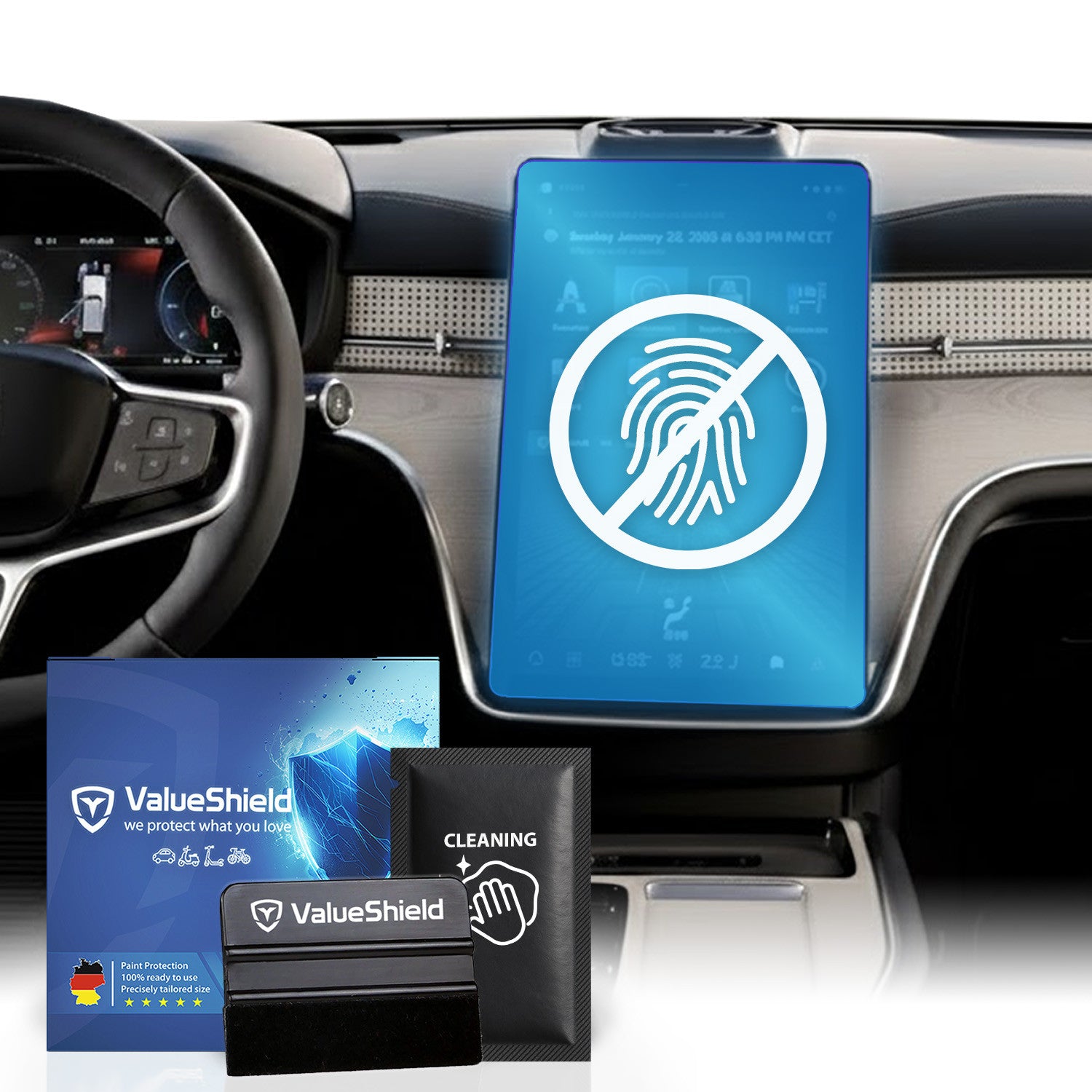 Anti-Fingerprint Displayschutzfolie passend für Volvo ES90 2025-2031 (5-Türer SUV)