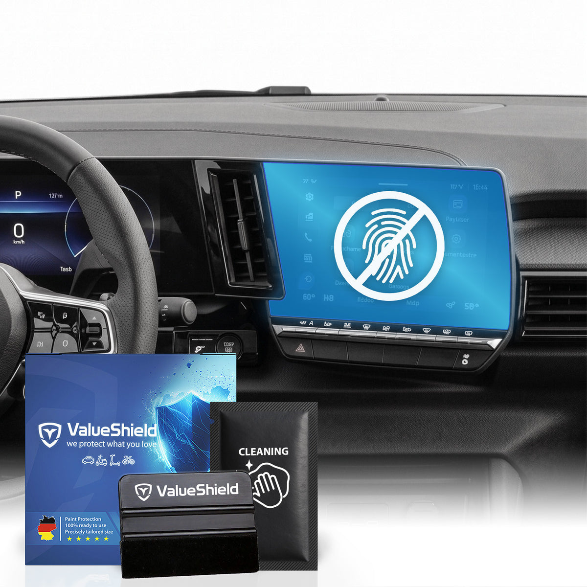 Anti-Fingerprint Displayschutzfolie passend für Renault Scenic E-Tech 2024-2030 (5-Türer SUV)