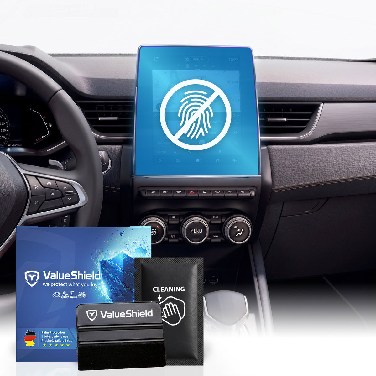Anti-Fingerprint Displayschutzfolie passend für Mitsubishi ASX 2023-2029 (5-Türer Kombi)